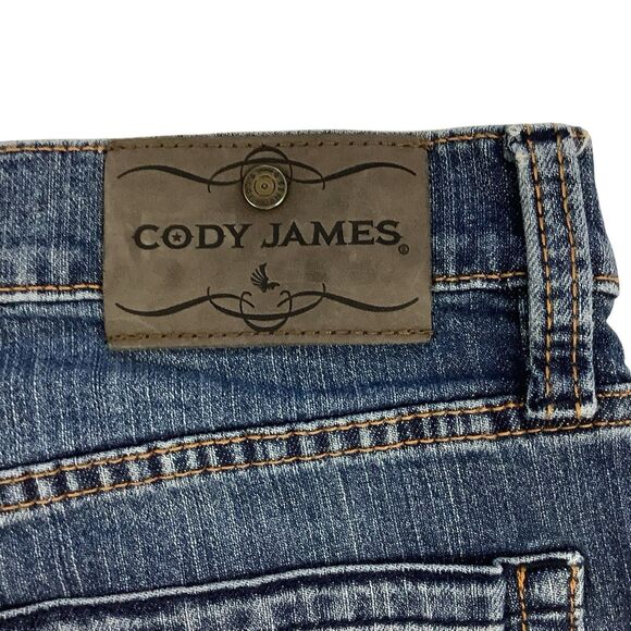 Cody James Jeans Mens 36X30 Fit 34X28 Blue Clovehitch Straight Mid Wash Cowboy - Picture 5 of 15
